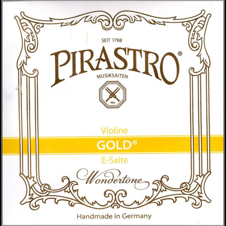 Pirastro Gold acélszál hegedű E húr/ golyós,medium 0,26mm/