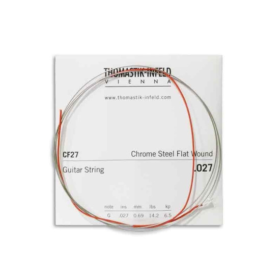 Thomastik CF27 csiszolt krómacél klasszikusgitár G szálhúr/Chrome Steel Flat Wound/ Thomastik CF27 csiszolt krómacél klasszikusgitár G szálhúr/Chrome Steel Flat Wound/