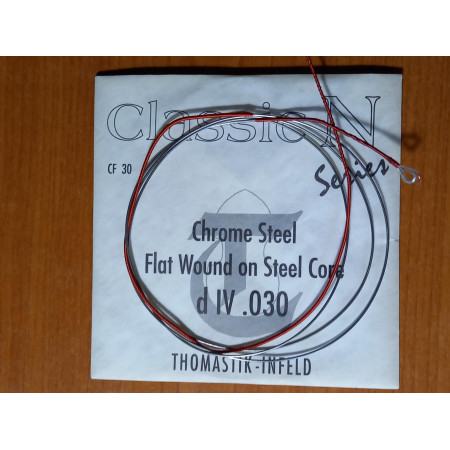 Thomastik CF30 csiszolt krómacél klasszikusgitár D szálhúr/Chrome Steel Flat Wound/