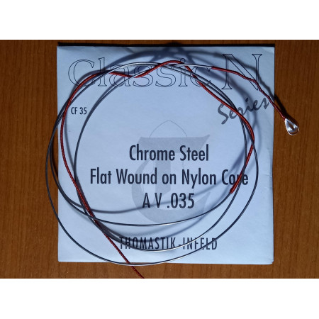 Thomastik CF35 csiszolt krómacél klasszikusgitár A szálhúr/Chrome Steel Flat Wound/
