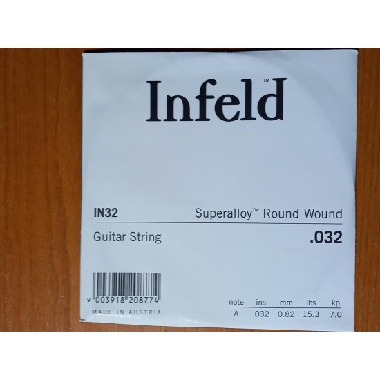 Thomastik 'INFELD' IN32 elektromosgitár 'Superalloy' Round Wound szálhúr 032