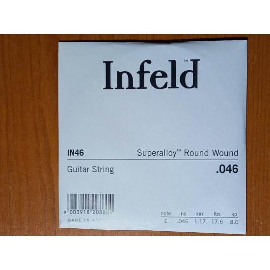 Thomastik 'INFELD' IN46 elektromosgitár 'Superalloy' Round Wound szálhúr 046