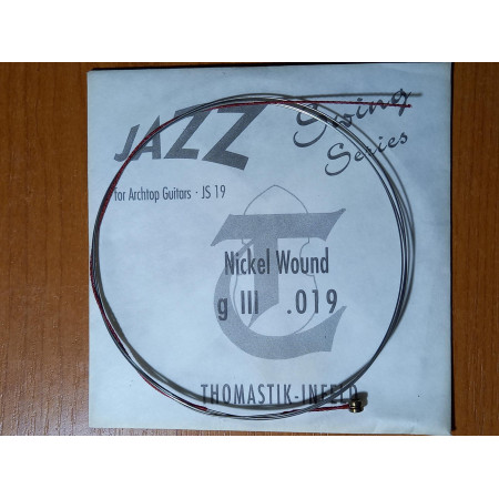 Thomastik JS19 csiszolt nikkel jazzgitár szálhúr /Nickel Flat Wound 0,019/(régi csomagolás)