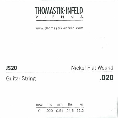 Thomastik JS20 csiszolt nikkel jazzgitár szálhúr /Nickel Flat Wound 0,020/
