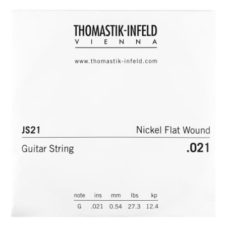 Thomastik JS21 csiszolt nikkel jazzgitár szálhúr /Nickel Flat Wound 0,021/