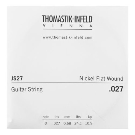 Thomastik JS27 csiszolt nikkel jazzgitár szálhúr /Nickel Flat Wound 0,027/