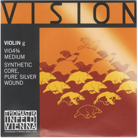 Thomastik Vision VI04 3/4-es hegedű G húr /ezüst/ Thomastik Vision VI04 3/4-es hegedű G húr /ezüst/