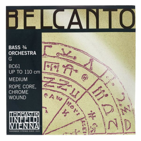 Thomastik Belcanto BC61 nagybőgő G húr zenekari 3/4 Thomastik Belcanto BC61 nagybőgő G húr zenekari 3/4