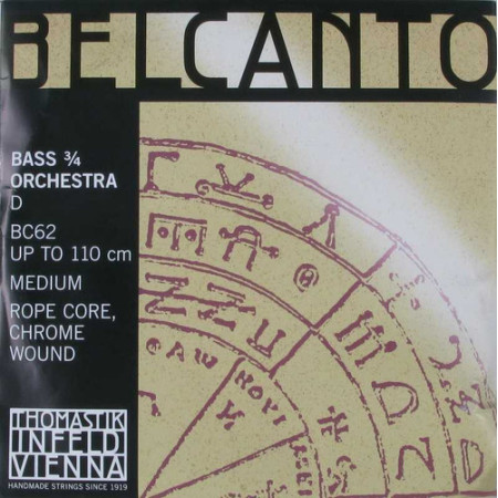 Thomastik Belcanto BC62 nagybőgő D húr zenekari 3/4 Thomastik Belcanto BC62 nagybőgő D húr zenekari 3/4