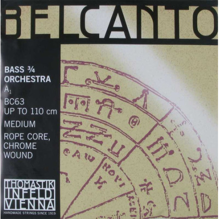 Thomastik Belcanto BC63 nagybőgő A húr zenekari 3/4 Thomastik Belcanto BC63 nagybőgő A húr zenekari 3/4