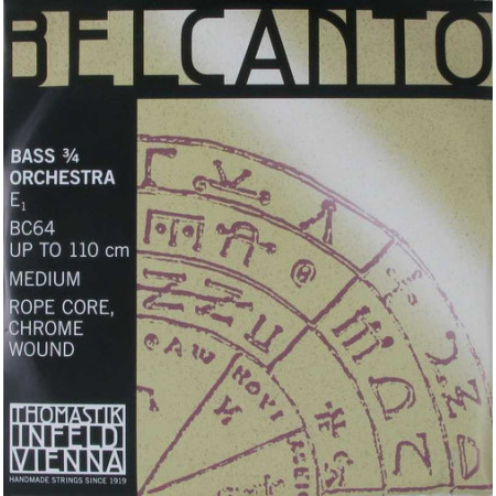 Thomastik Belcanto BC64 nagybőgő E húr zenekari 3/4 Thomastik Belcanto BC64 nagybőgő E húr zenekari 3/4